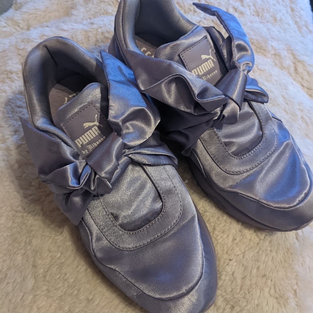 Puma/Fenty Sweet Lavender satin bow sneakers